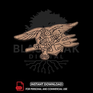 May include: A wooden-textured emblem featuring an eagle holding a trident and an anchor, with the text "BLACK OAK DIGITAL" and "INSTANT DOWNLOAD" on a black background. The design is for personal and commercial use.