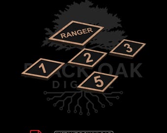 Ranger Diamond Patch SVG | Military CNC Laser Engraving Logo File Download