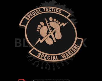 Air Force Special Tactics SVG | Military Patch CNC Laser Engraving File Download
