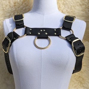 Leather Bulldog Chest Harness