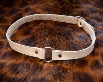 The Dainty Leather BDSM Collar/ Leather Choker/ Submissive Collar