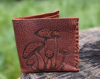 Fungi Leather Bifold Wallet
