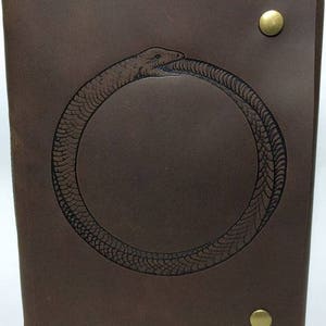 Ouroboros Leather Journal / Sketchbook / Notebook image 1