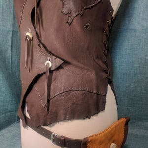 Natural Tones Buckskin Belt Bag / Hip Pouch / Fanny Pack image 7