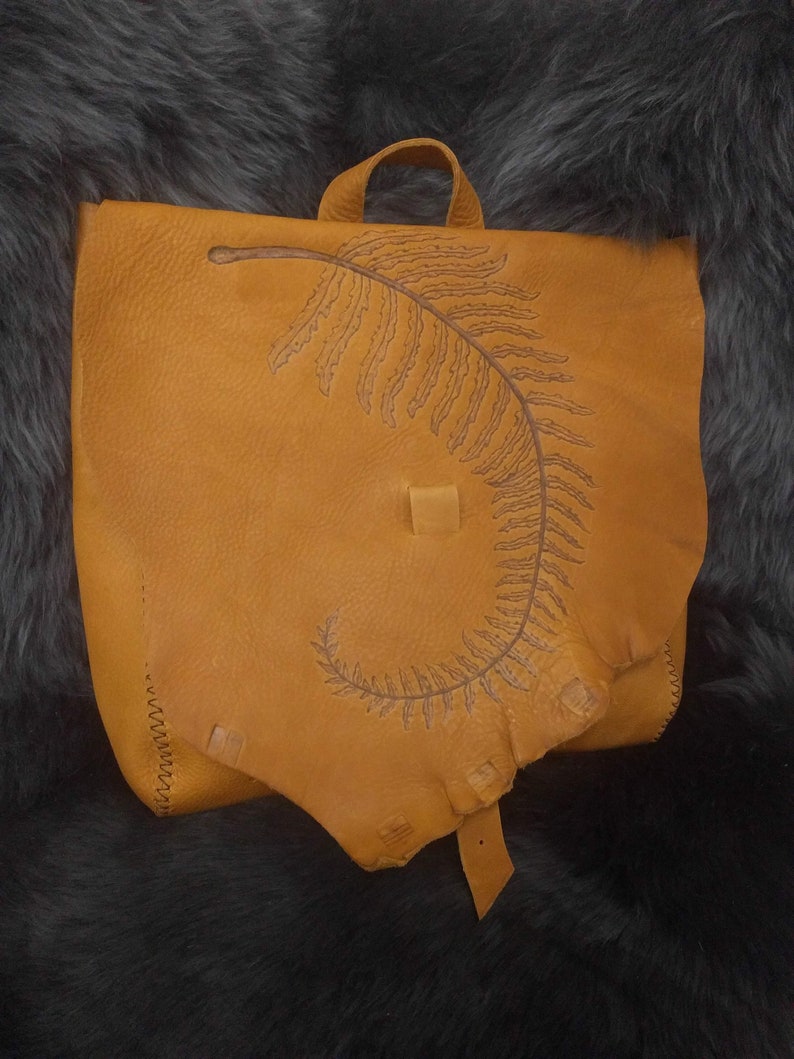 Fern Frond Convertible Backpack / Purse / Messenger Bag image 2