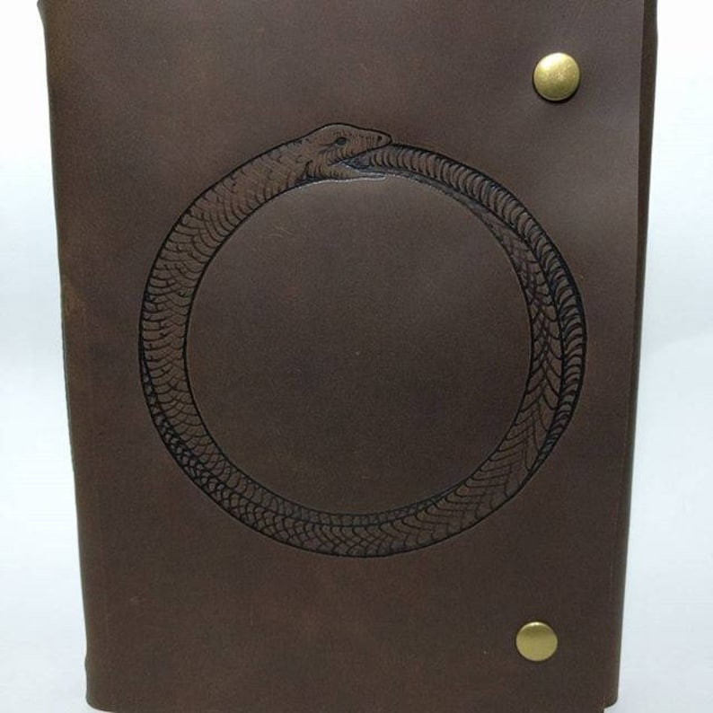 Ouroboros Leather Journal / Sketchbook / Notebook image 1