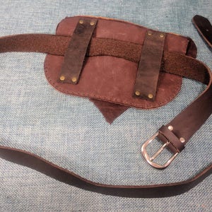 Natural Tones Buckskin Belt Bag / Hip Pouch / Fanny Pack image 8