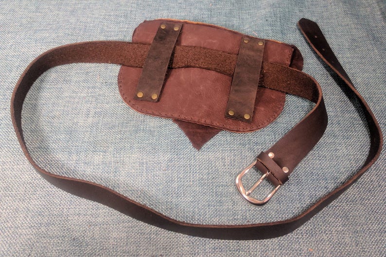 Natural Tones Buckskin Belt Bag / Hip Pouch / Fanny Pack image 8