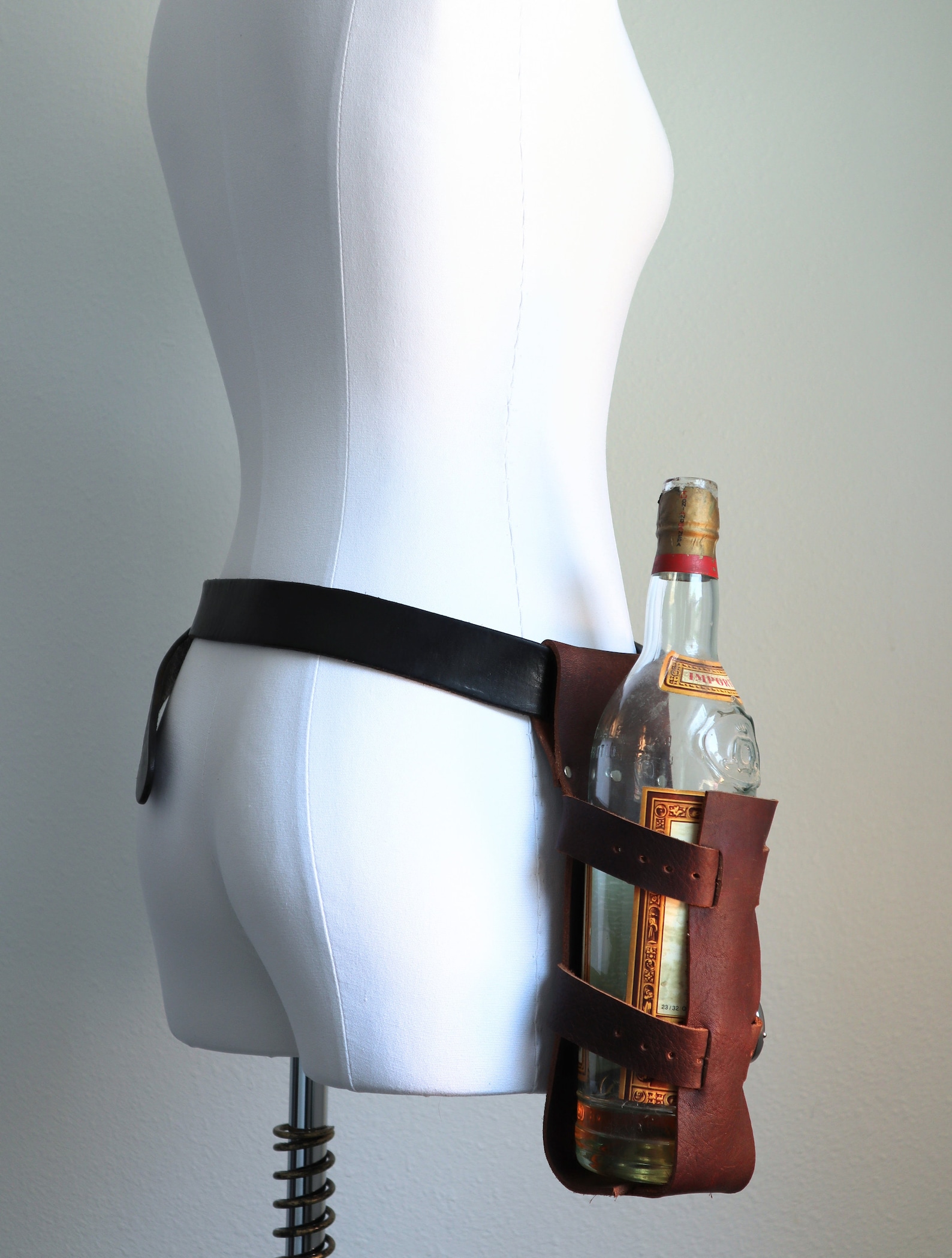Leather Bottle Holster Etsy