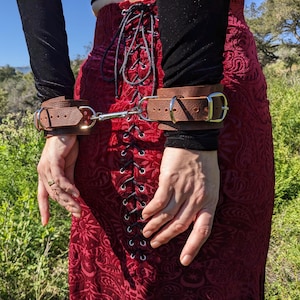 Leather Wrap Bondage Restraints - Wrist or Ankle