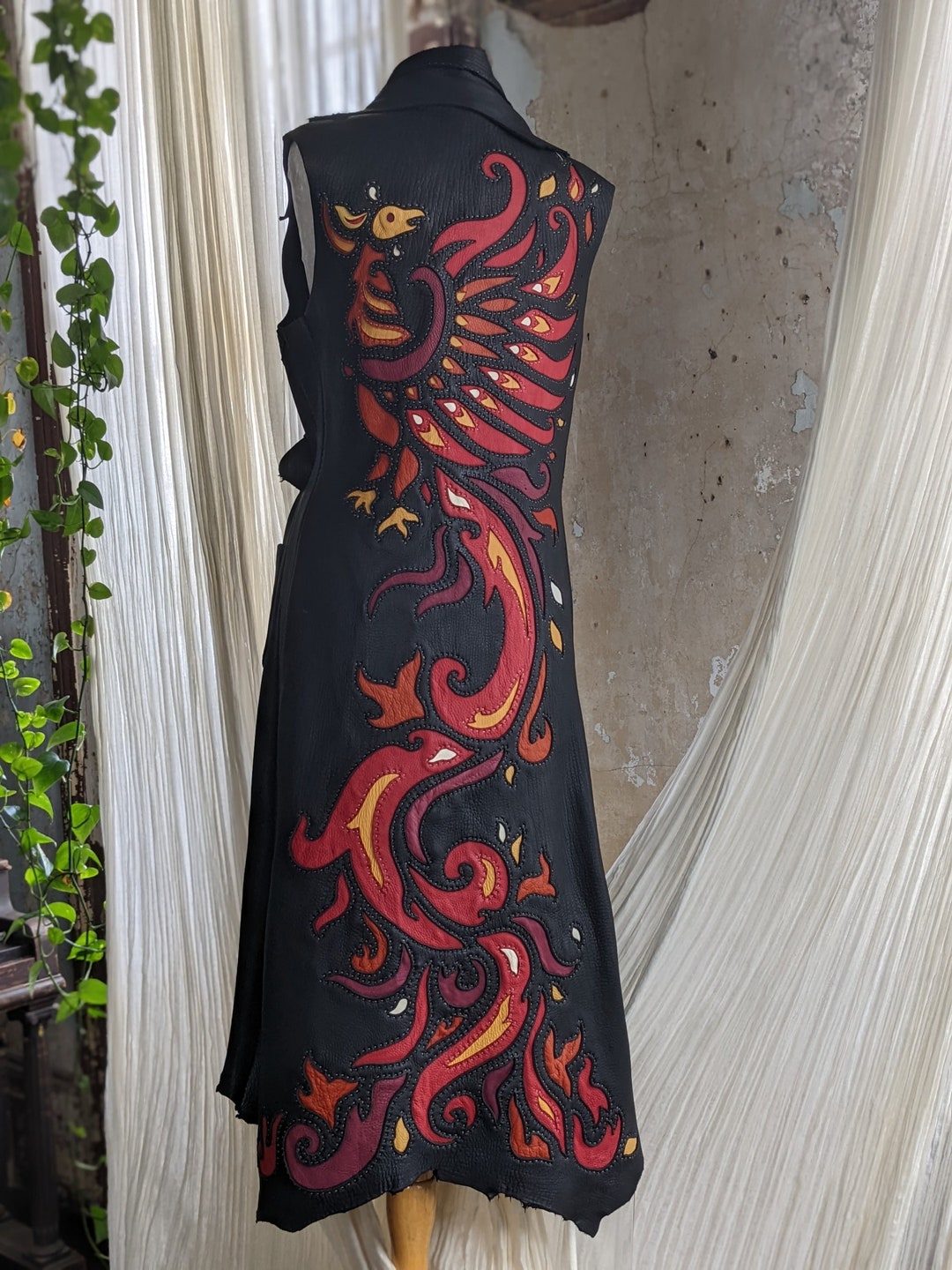 Phoenix Leather Robe - Etsy