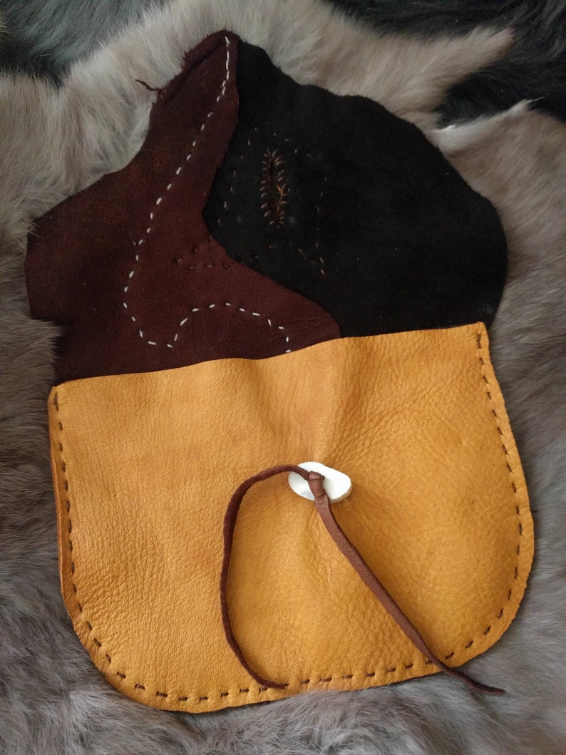 Natural Tones Buckskin Belt Bag / Hip Pouch / Fanny Pack image 5