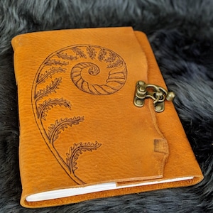 Fern fiddlehead Journal / Sketchbook / Diary / Scrapbook / Travel Log image 1