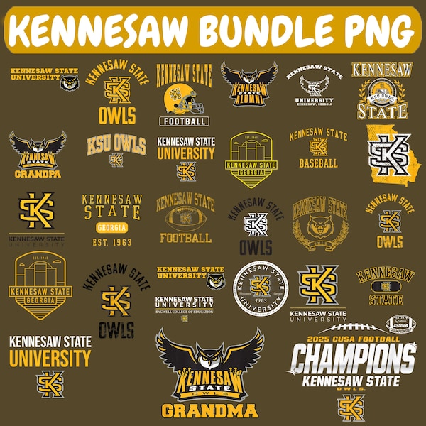 Kennesaw State University Owls PNG Bundle | Kennesaw University Bundle Png Spirit Designs (Digital Download),Kennesaw png,Kennesaw state png