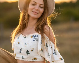 Boho Maternity 2 piece set dress for Photo shoot,Renaissance Photography Gown, Embroidered Floral Dress, Maternity Photoshoot