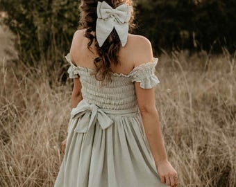 Boho Maternity dress for photoshoot, Bohemian Pregnancy dress for baby shower, Rustic Maternity Dress, Bohemian Flying dress for Photography