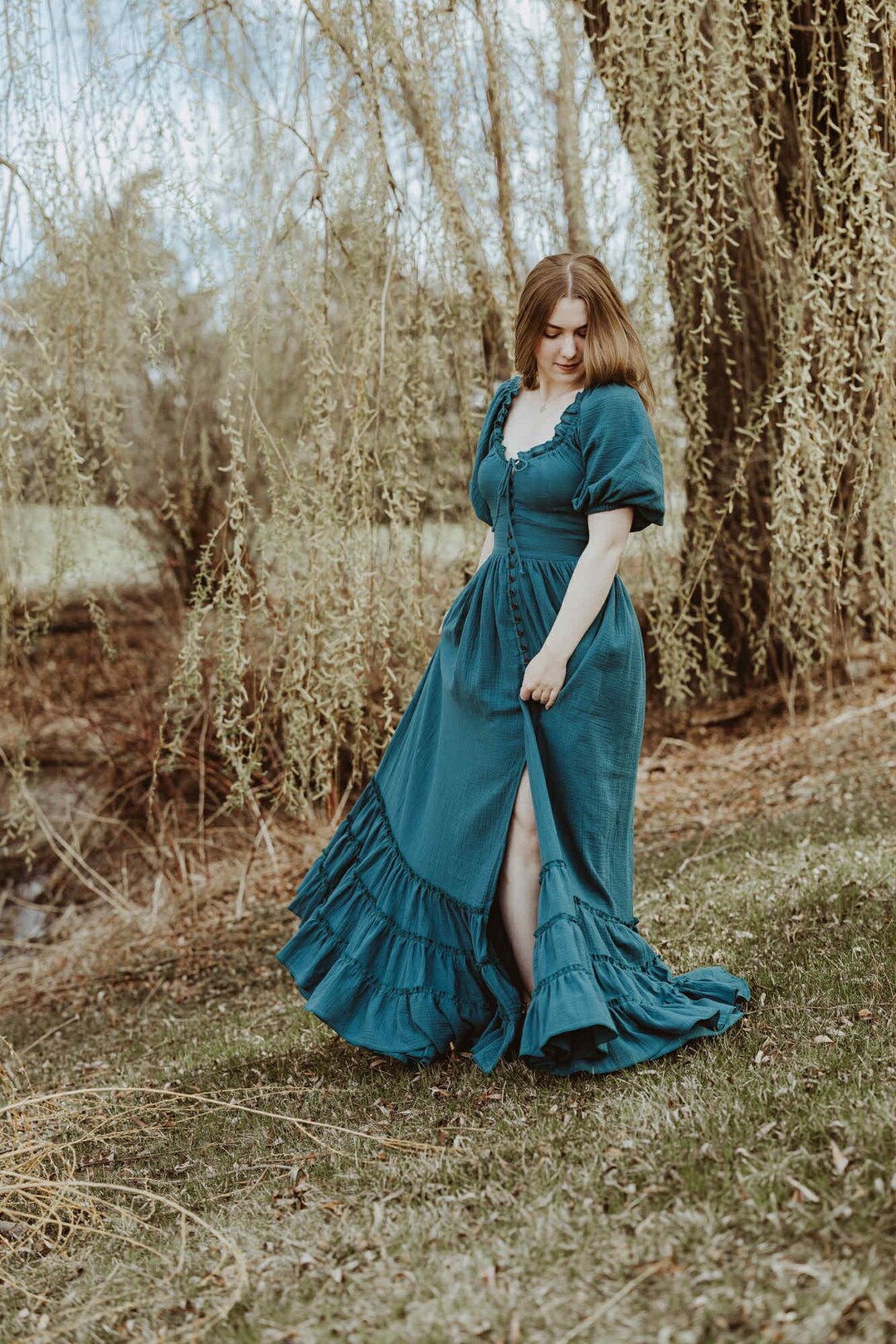 boho plus size maternity dress for Photoshoot, Bohemian Pregnancy Dress for Baby Shower, Rustic Maternity Dress, Bohemian Flying Dress The layered tulle fabric