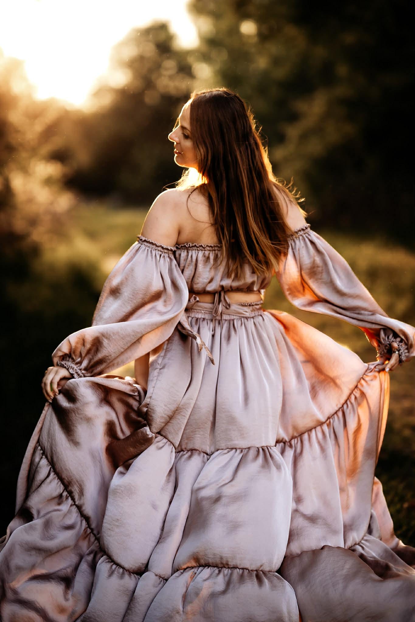 slim fit dress slacks Long Flying Dress for Photoshoot | Santorini Flying Dress | Lansy | Size Xs