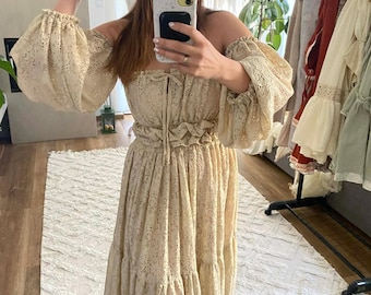 Boho 2 piecet for Women, Bohemian Lace Pregnancy dress for baby shower,  Rustic Maternity Photo Props Dress, Plus size dress