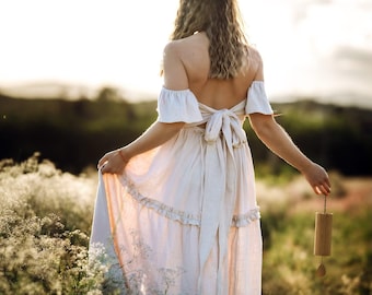 Vestido de diosa para sesión de fotos, vestido de maternidad de estilo primaveral y romántico, vestidos de ropa de mujer, sesión de fotos de embarazo de algodón
