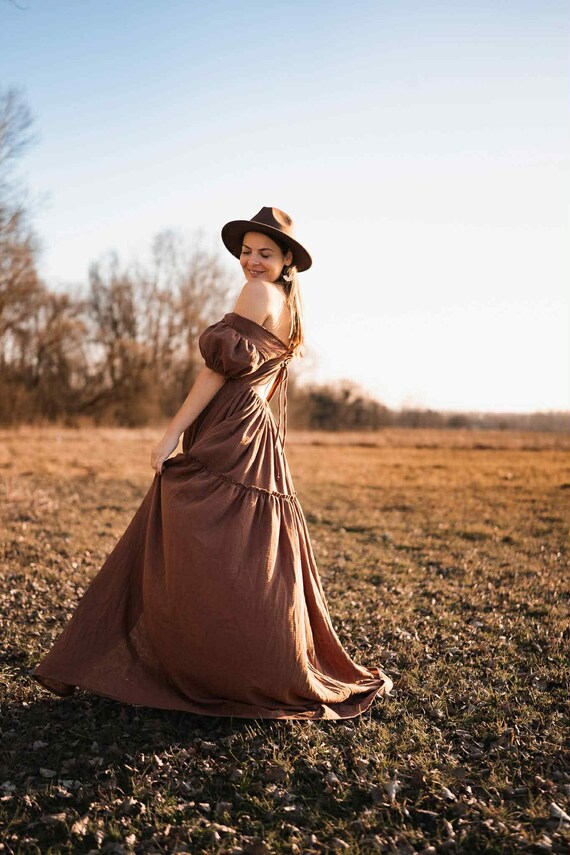 boho maternity dress for baby shower Photoshoot, Bohemian Pregnancy Dress for Shower, Rustic Maternity Dress, Bohemian Flying Dress for Photography boho maternity photoshoot dress