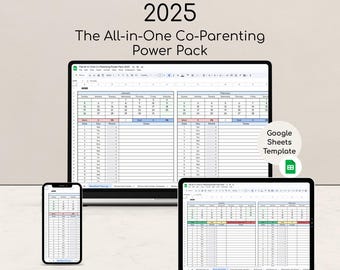 2025 All-in-One Co-Parenting Power Pack – 8 Essential Trackers for Shared Custody, Communication & Child Management