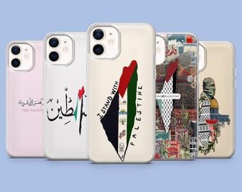 Funda para teléfono "Palestina Libre" y "Justicia para Gaza Libre" para iPhone 17Pro, 16, 15, 14, 13, Samsung S26, S25, S24, S23Fe, A16, A56, Pixel 10, 9Pro
