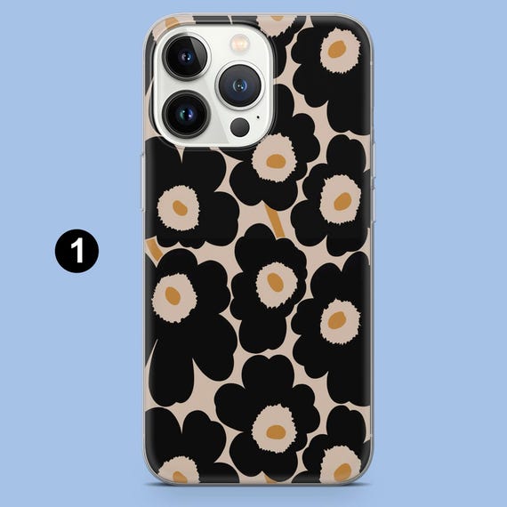 Marimekko Phone Case Poppy Flowery Cover for iPhone 17pro, 16, 15