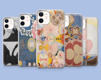 Hilma af Klint Art Phone Case Abstract Geometric Cover for iPhone 17 Pro, 16, 15, 14, Samsung S25, S24FE, S23, S22, A16, A55, A25, Pixel 9