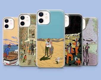 Tintin Phone Case Sailor Dog Adventures Cover for iPhone 17 Pro, 16, 15, 14, 13, Samsung S25, S24FE, S23, S22, A16, A55, A25, Pixel 9