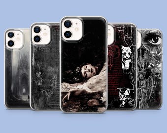 Funda gótica con diseño grunge de Cyber Sigilism para iPhone 17 Pro, 16, 15, 14, Samsung S25, S24FE, S23, S22, A16, A55, A25 y Pixel 9