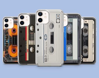 Funda para teléfono con diseño de casete, estilo VHS, para iPhone 17Pro, 16, 15, 14, 13, 12, Samsung S26, S25, S24, S23Fe, A16, A56, Pixel 10, 9Pro