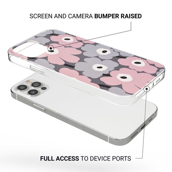 Marimekko Phone Case Poppy Flowery Cover for iPhone 17pro, 16, 15