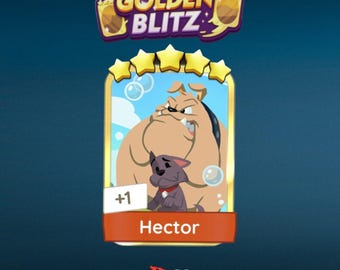 Hector - Golden Blitz Sticker Monopoly Go 5 stars - FAST DELIVERY