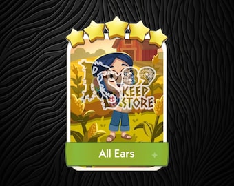 All Ears - Monopoly Go Sticker 5 Star – Happy Harvest Album (Set 17)