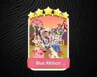 Blue Ribbon - Monopoly Go Sticker 5 Star – Happy Harvest Album (Set 20)