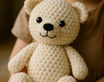 Teddy Bear Crochet Pattern | Amigurumi Plushie Doll (PDF Pattern) - Etsy