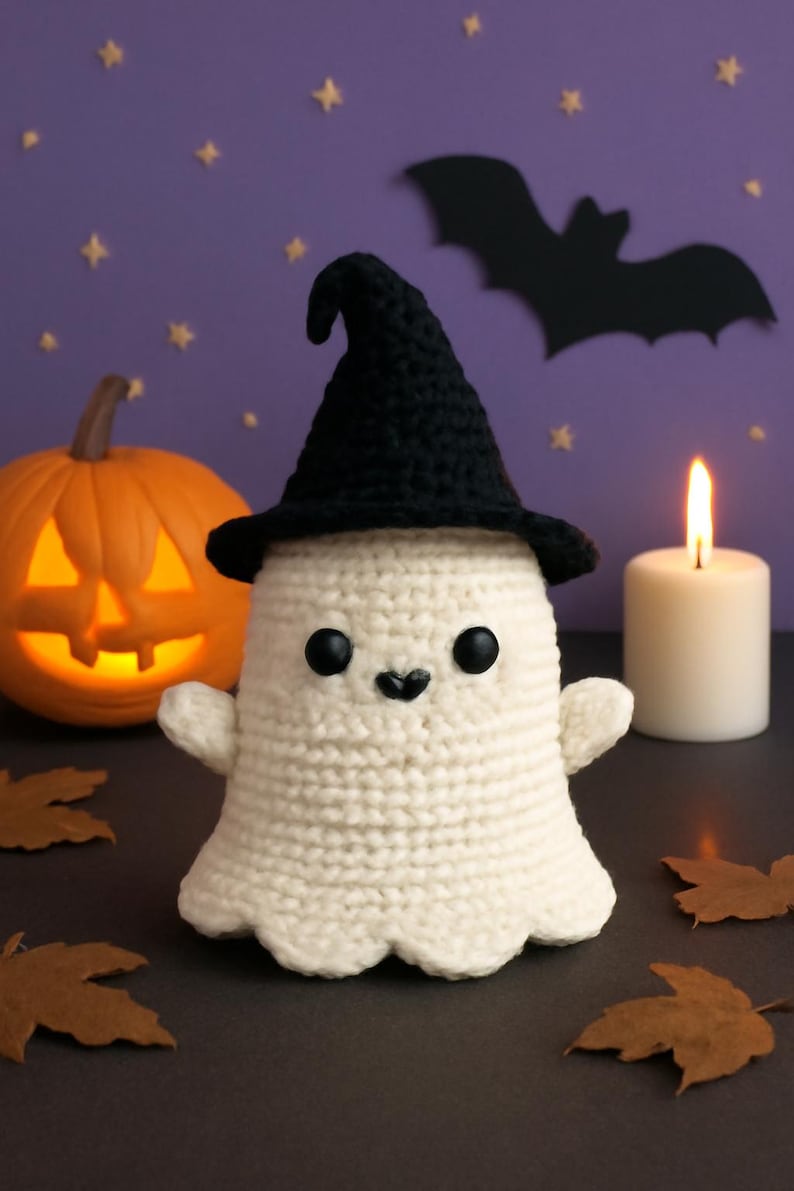 Ghost Crochet Pattern PDF | No-sew Halloween Amigurumi Toy (digital ...