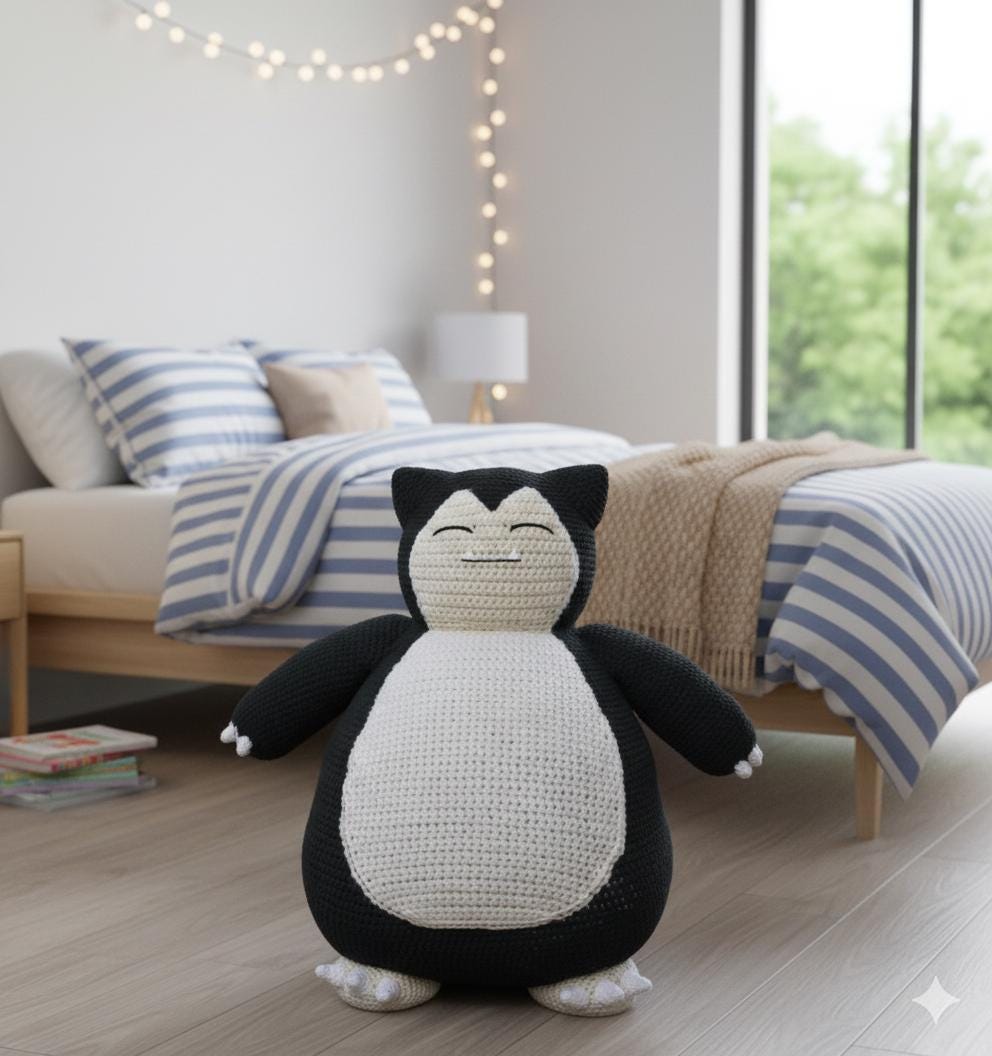 30 Snorlax Crochet Patterns for Giant Plushies, Tiny Amigurumi, and Cozy Handmade Gifts 31 Giant Snorlax Crochet Pattern: Amigurumi Plush Tutorial