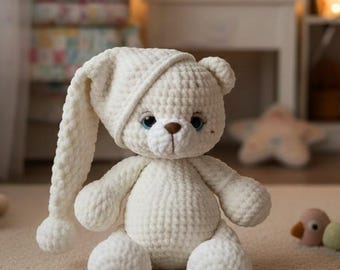 Teddy Bear Amigurumi Crochet Pattern: Plush Toy (PDF Pattern)
