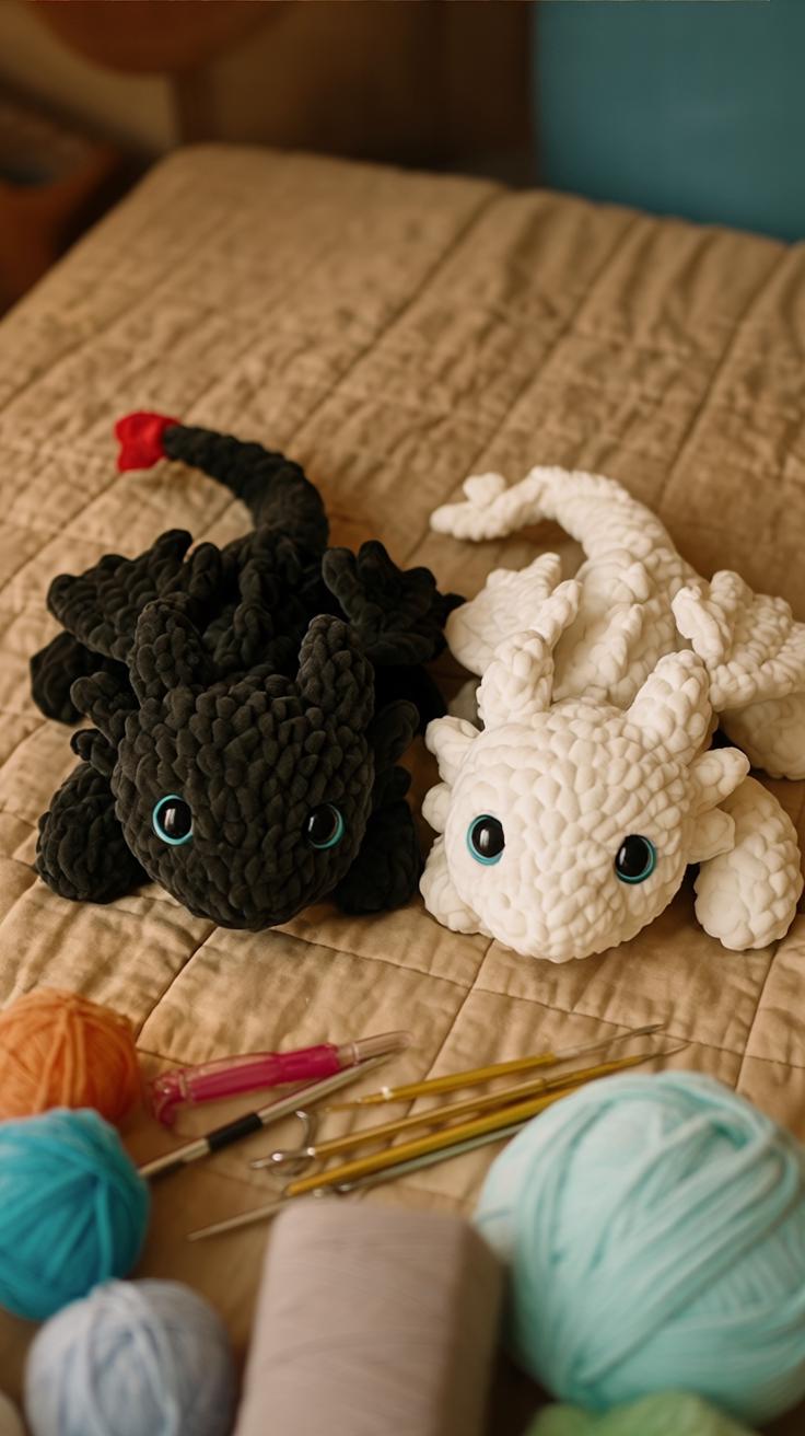 Toothless Crochet Pattern | Amigurumi Dragon Plush Toy (digital Pattern ...