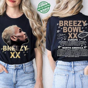 Chris Brown Breezy Bowl XX T-Shirt, Chris Brown Album Shirt, Chris Brown Shirt, Chris Brown Merch, Cb Tour 2025 Shirt, Chris Brown Concert