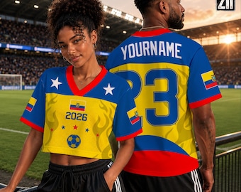 Custom Ecuador Jersey, Ecuador Crop Top, Personalized Ecuador Shirt, Custom Soccer Jersey, Ecuador Football Shirt, Soccer World 2026 Jersey