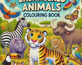 Endangered Animals Colouring Book