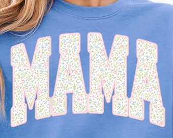 Mama Floral PNG, Coquette Girly Mama Shirt Design, Vintage Spring Mother’s Day Sublimation PNG, Digital Download