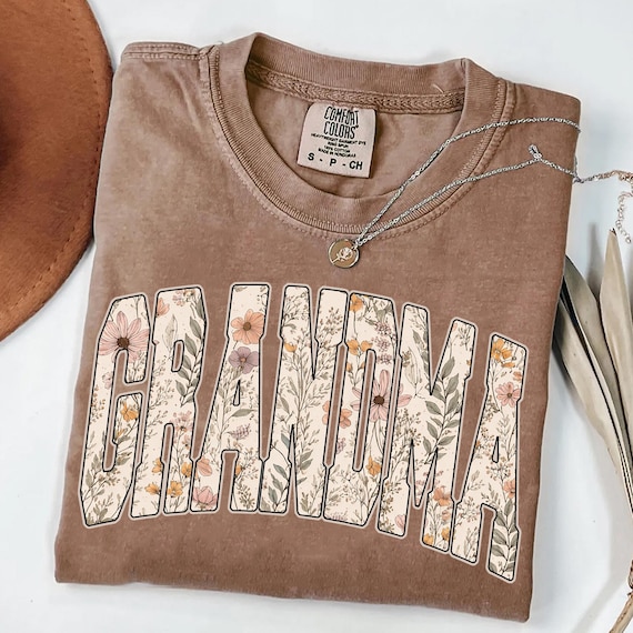 Grandma PNG | Floral Wildflower Grandma Design | Mothers Day PNG | Sublimation PNG for Shirt | Instant Download
