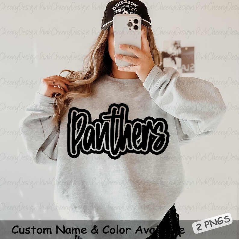 Panthers Mascot PNG, School Spirit Panthers Script Logo, Team Mascot ...