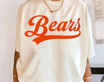 Bears PNG, Bears Mascot Script Design, School Spirit Bears Shirt Design, Game Day Sports Sublimation PNG, Team Pride PNG