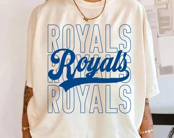 Royals PNG, Royals Mascot Script PNG, School Spirit Royals Shirt Design, Game Day Sports Sublimation File, Digital Download