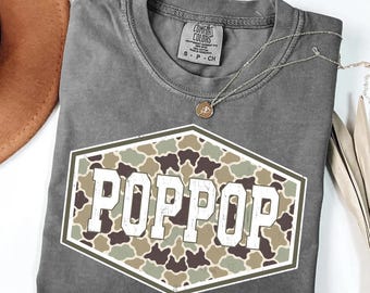 PopPop PNG, Pop Pop PNG, Camo PopPop PNG, Camouflage PopPop Png, Grandpa Camo Shirt Design, Father’s Day Gift Sublimation Png